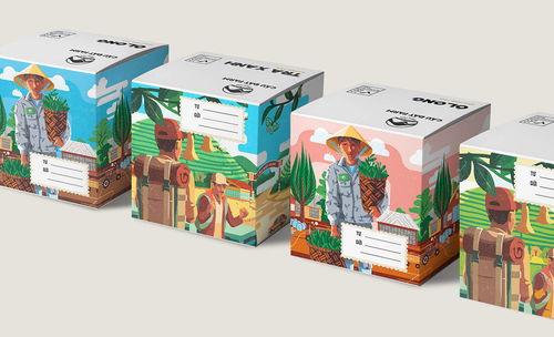 越南設(shè)計(jì)師的東方美食包裝藝術(shù) 插畫(huà)與文字的味覺(jué)交響